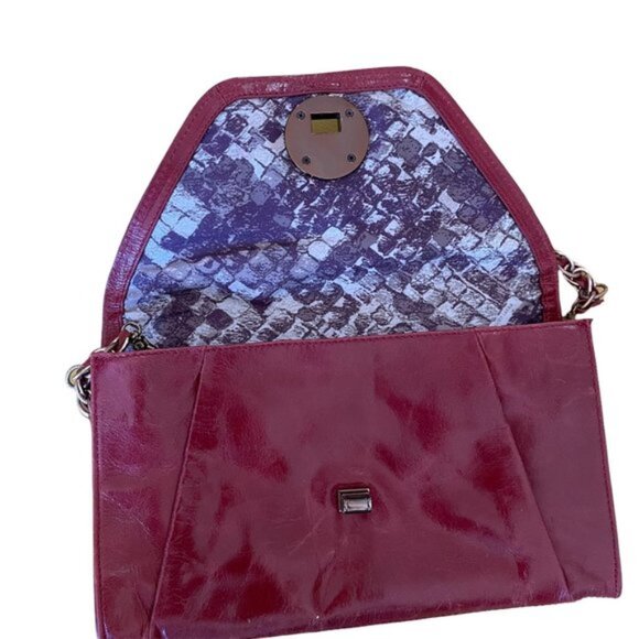Elliott Lucca Burgundy Leather Purse OS - Picture 6 of 9